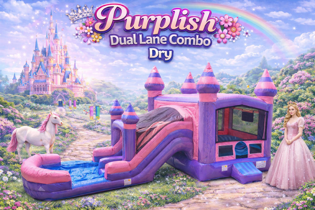 Purplish Dual Lane Dry Combo Slide