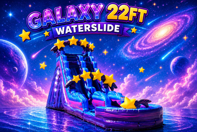 Galaxy 22 Foot Tall Waterslide - 40 Feet Long