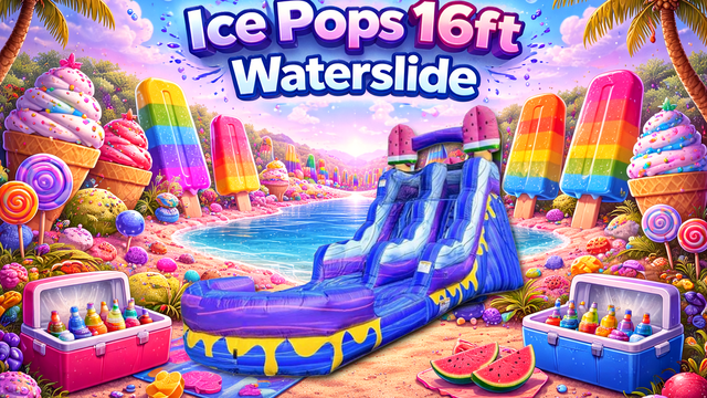Ice Pops 16 Ft Waterslide