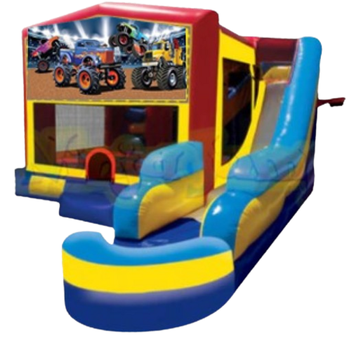 Monstar Truck Huge C7 Combo Obstacle Course with Slide