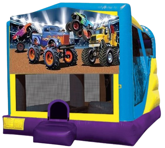 Monstar Truck Large C4 Dry Combo With Slide and Basketball Hoop