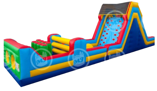 Obstacle Course  - 50 Feet Long w/ Giant Slide