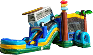 Beach Camper Dual Lane Combo waterslide