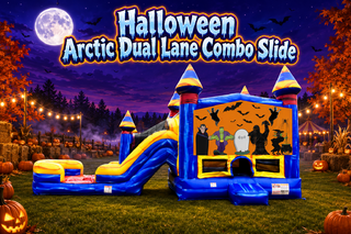 Halloween artic dual lane dry combo slide