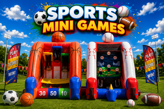Sports Mini Games- Basketball and Baseball