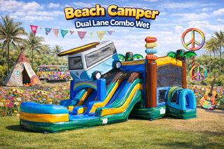 Beach Camper Dual Lane Combo waterslide