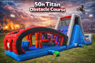 Titan Obstacle Course - 50ft long/Giant slide