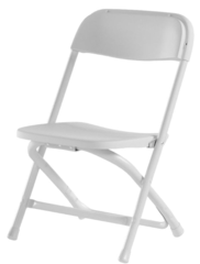 Kids White Foldable Chair (SMALL)