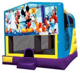  Mickey Mouse Large C4 Dry Combo with Slide & Basketball Hoop