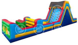 Obstacle Course  - 50 Feet Long w/ Giant Slide