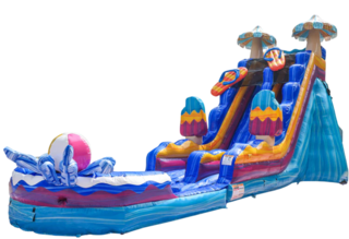 Pool Party 22 Foot Tall Waterslide - 40 Feet Long