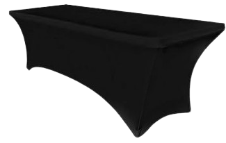 6ft Table W/ Black Cover