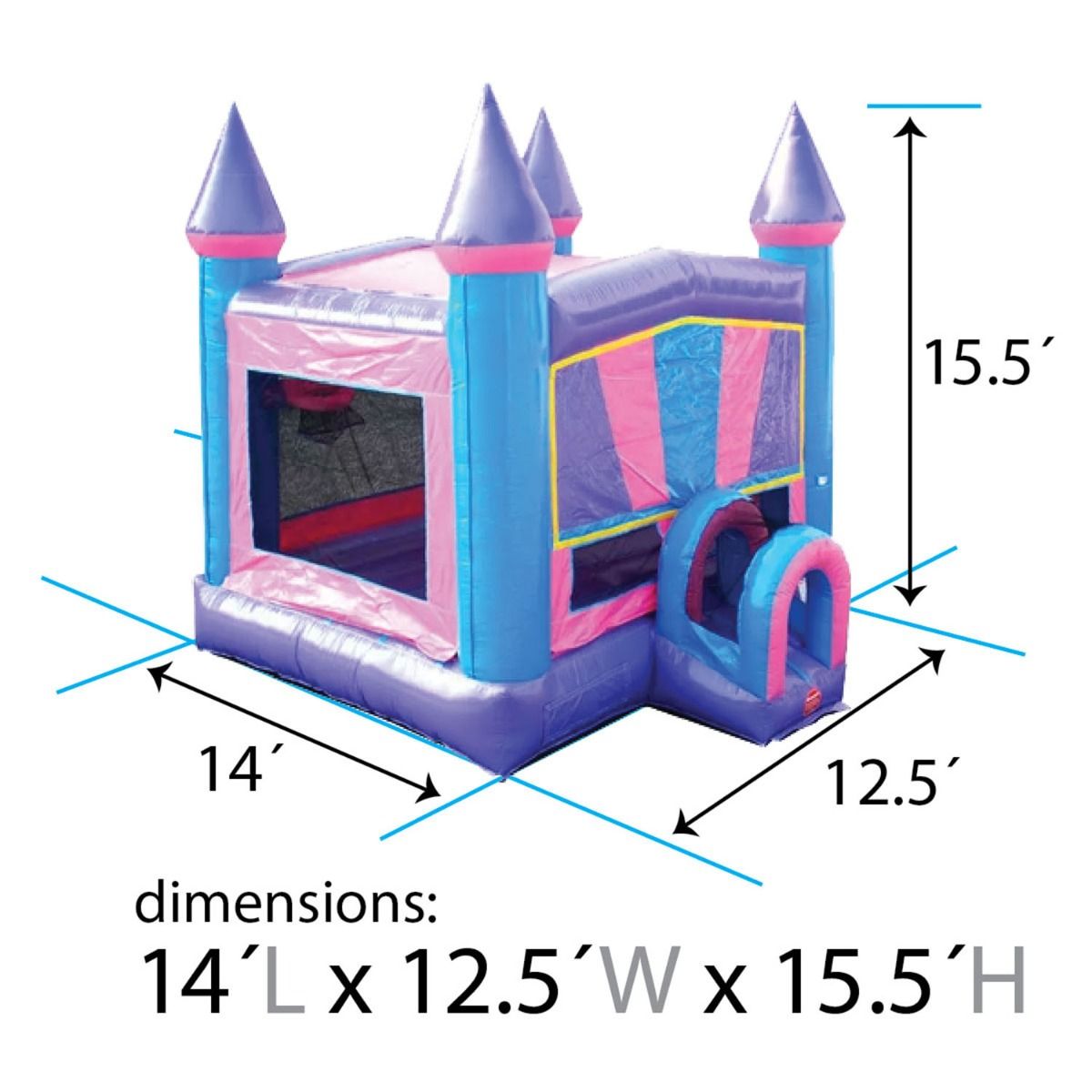 Pink & Purple Bounce House