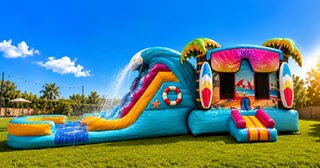 Beach Bash Double Lane Wet or Dry Combo