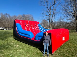 Skee Ball 2.0 with Scoring - 2 Player, 2 Lane Inflatable Arcade Game Rental, Cincinnati A-1 Amusement Party Rentals Inflatables Bouncehouse Games