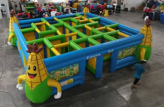 Giant Inflatable Corn Maze