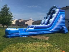 19' Blue Ice Slide, Concession Machine & Game