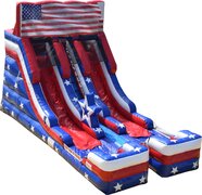 17' Dual Lane Stars & Stripes, Concession Machine & Game