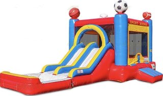 All Sport Arena Bounce House Slide Combo (Wet or Dry)