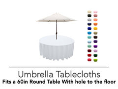 Polyester Tablecloths with Umbrella hole 