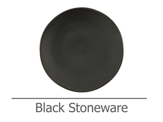 Black Stoneware Plates