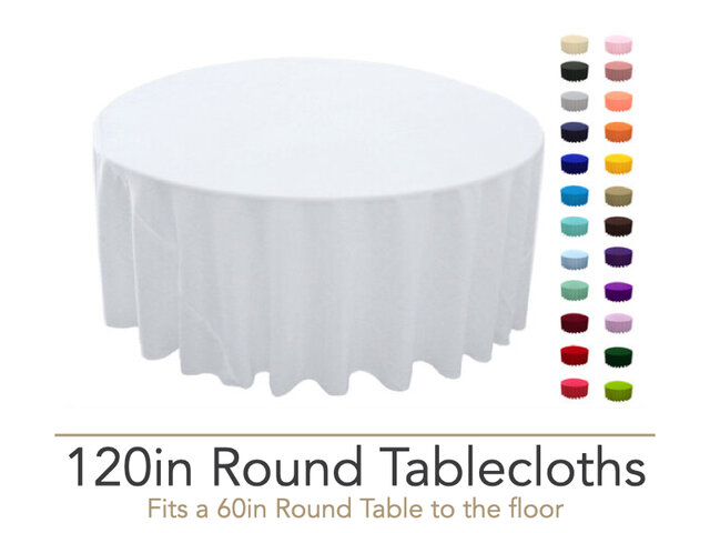 120in Round Tablecloths
