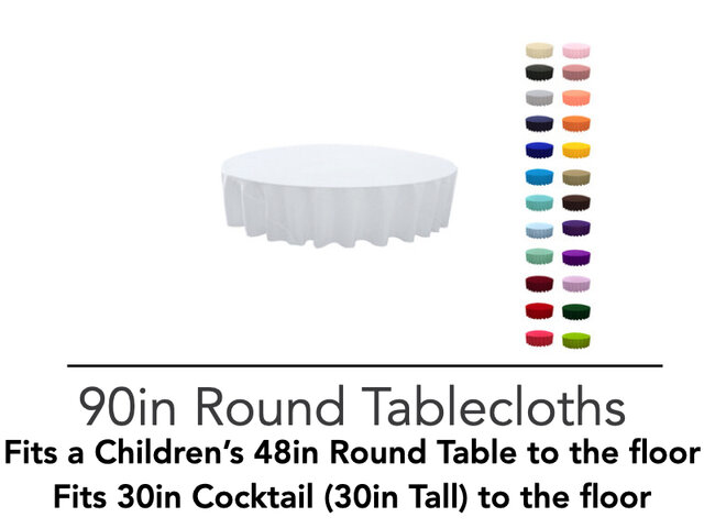 Polyester 90in Round