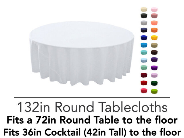 Polyester 132in Round