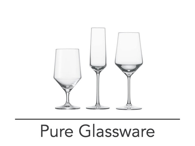 Pure, Glassware Rentals