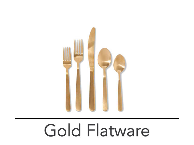 Gold Flatware
