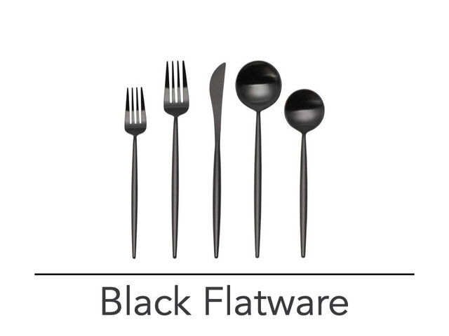 Black Flatware
