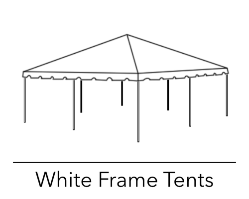 White Frame Tents