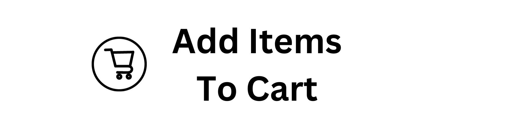 Add items to cart