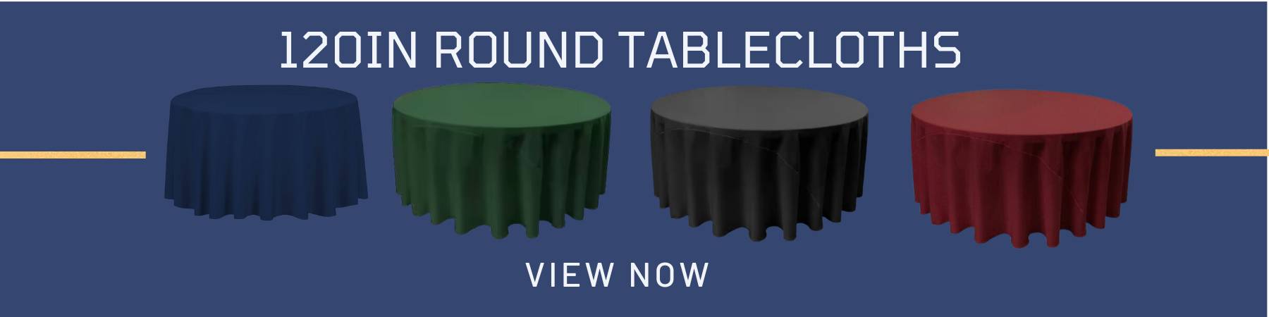 120in Round Polyester Tablecloth