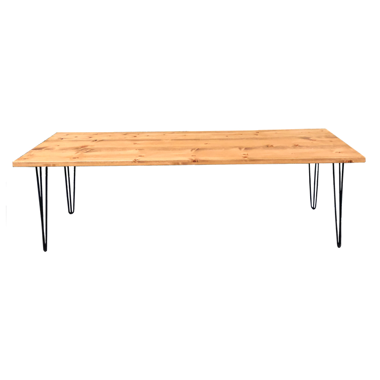 Oak Hairpin Farm Table rentals Palm Springs, CA Oak Hairpin Farm Table rentals Palm Springs, CA