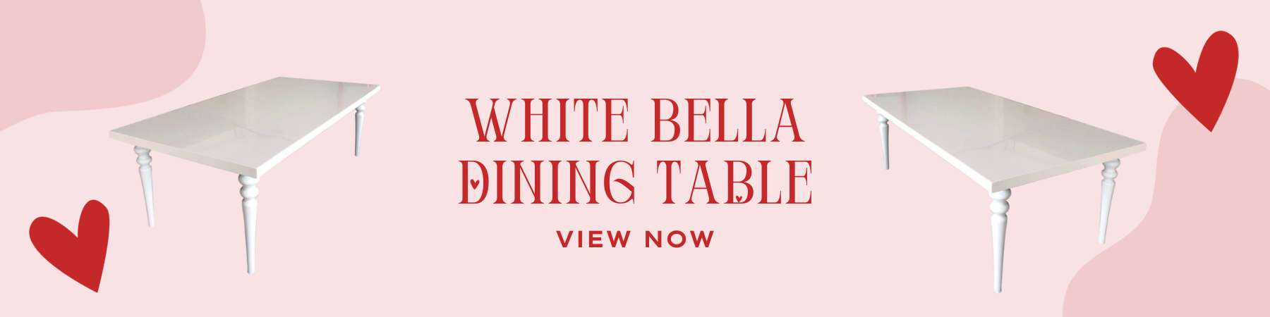 White Bella Dining Table