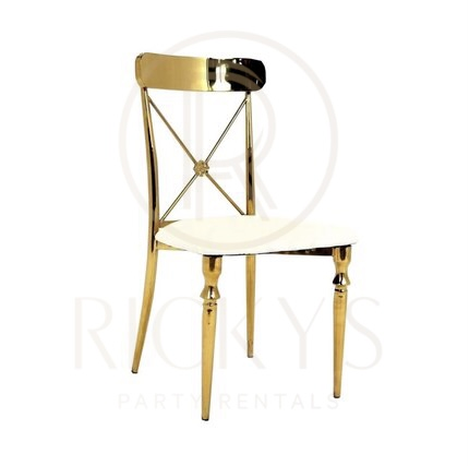 Chair - White and Gold Rococo Chair