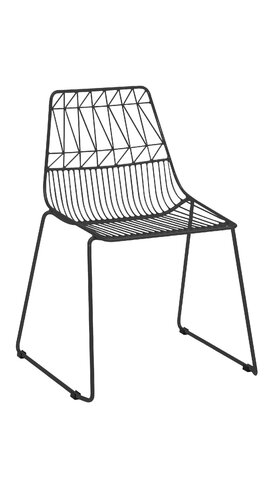 Chair - Kids Black Wire Chair