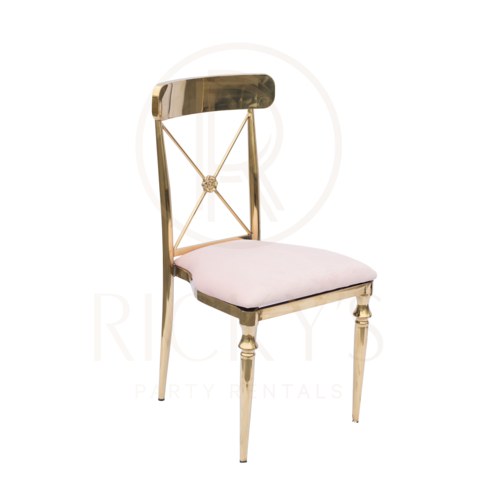 Chair - Blush and Gold Rococo Chair