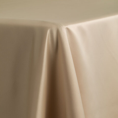 Linen - Champagne Lamour 132in Round Tablecloth