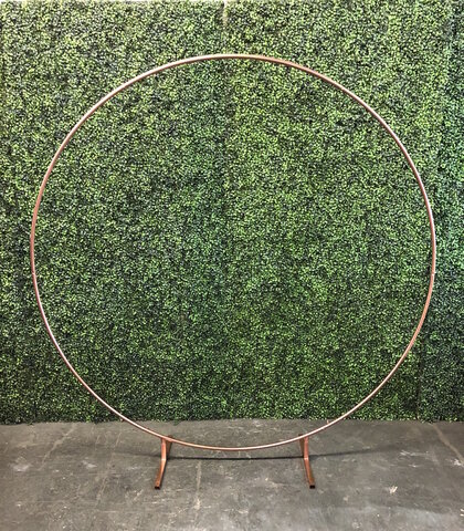 Copper Circle Wedding Arch 