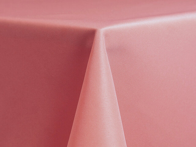 Coral Polyester 120in Round Tablecloth Fits our 60in Round Tables to the floor
