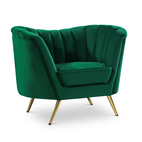 Emerald Velvet Stella Lounge Chair
44in Long, 32in High, 30in deep