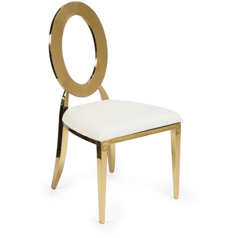 White and Gold Oz Chair