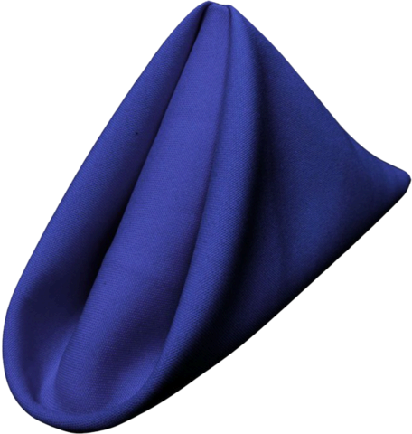 Linen - Royal Blue Polyester Napkin
