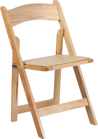 Chair - Natural Wood Folding Chair