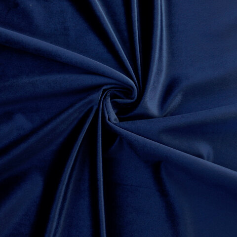 Navy Stretch Velvet 132in Velvet Tablecloth 
Fits our 72in Round Table too the floor