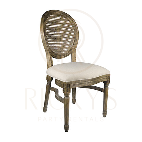 Rattan Back Louis Chair