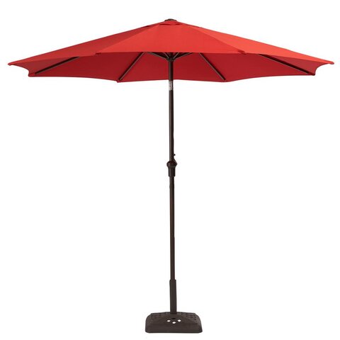 Umbrella - Red 9ft Market Umbrella (With Base)