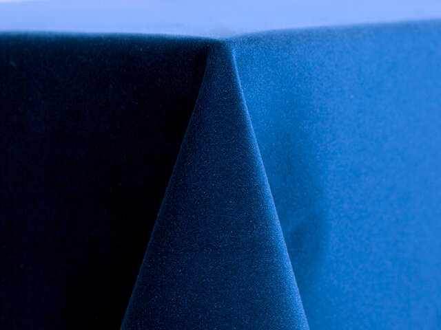 Linen - Royal Blue Velvet 120in Round Tablecloth